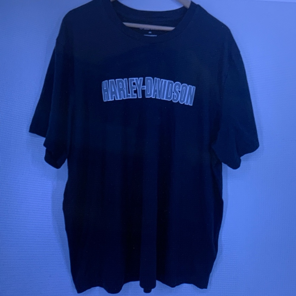 Harley-Davidson Black T-Shirt with White Logo